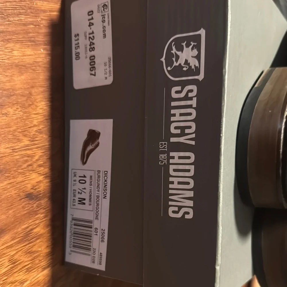 Stacy Adams Brown Oxford Dress Shoes - Picture 3 of 3